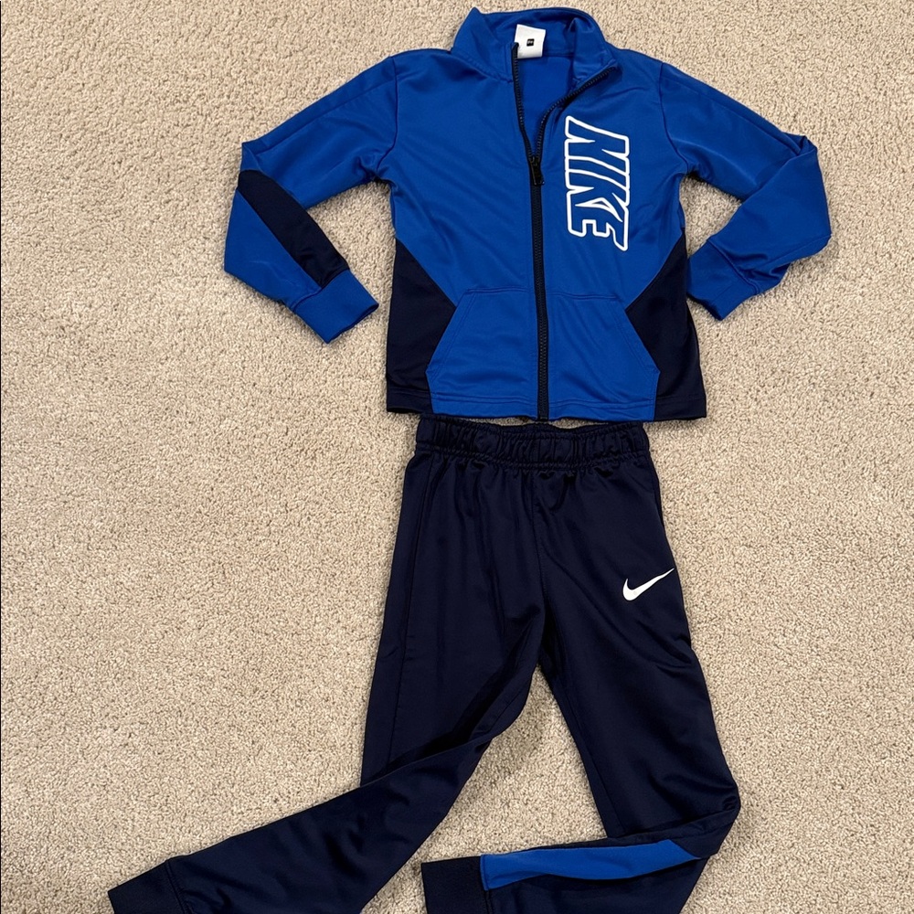 Nike Royal Blue and Navy Tracksuit, kids size 7